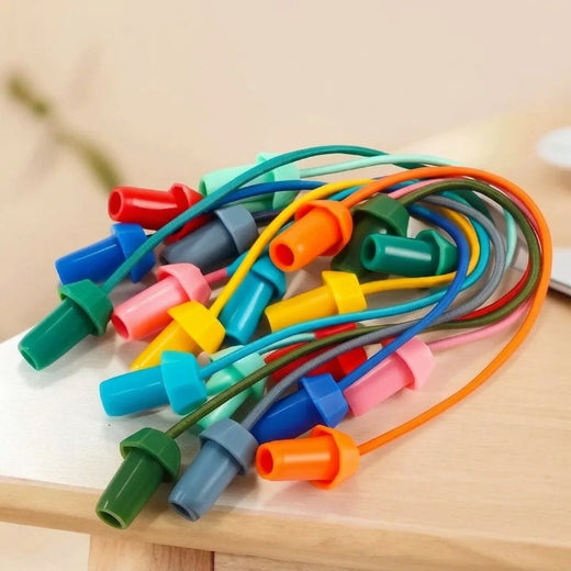 Rope Logic Puzzle Game, 10 Elastic Ropes on a Round Board with Storage Bag for Kids & Adults