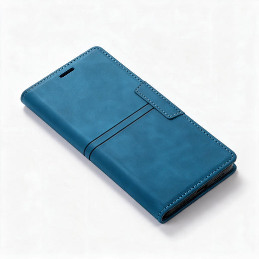 Google Pixel Wallet Case, Magnetic Leather Flip Case with Card Slots & Kickstand