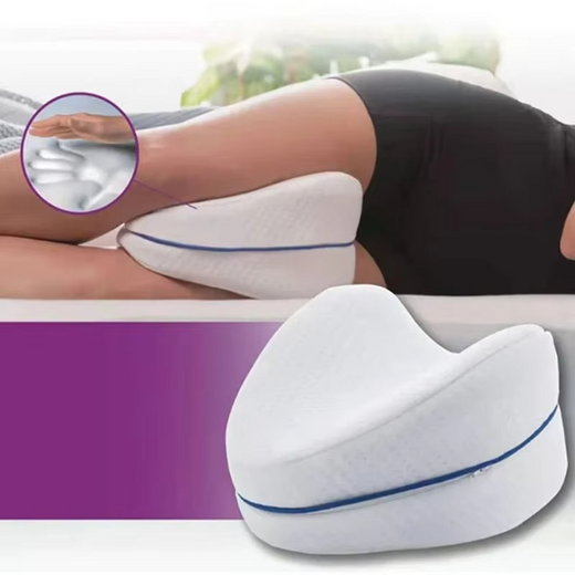 Leg Pillow Cover, 2 Pack White Zippered Washable Pillowcases for Leg Contour Pillows