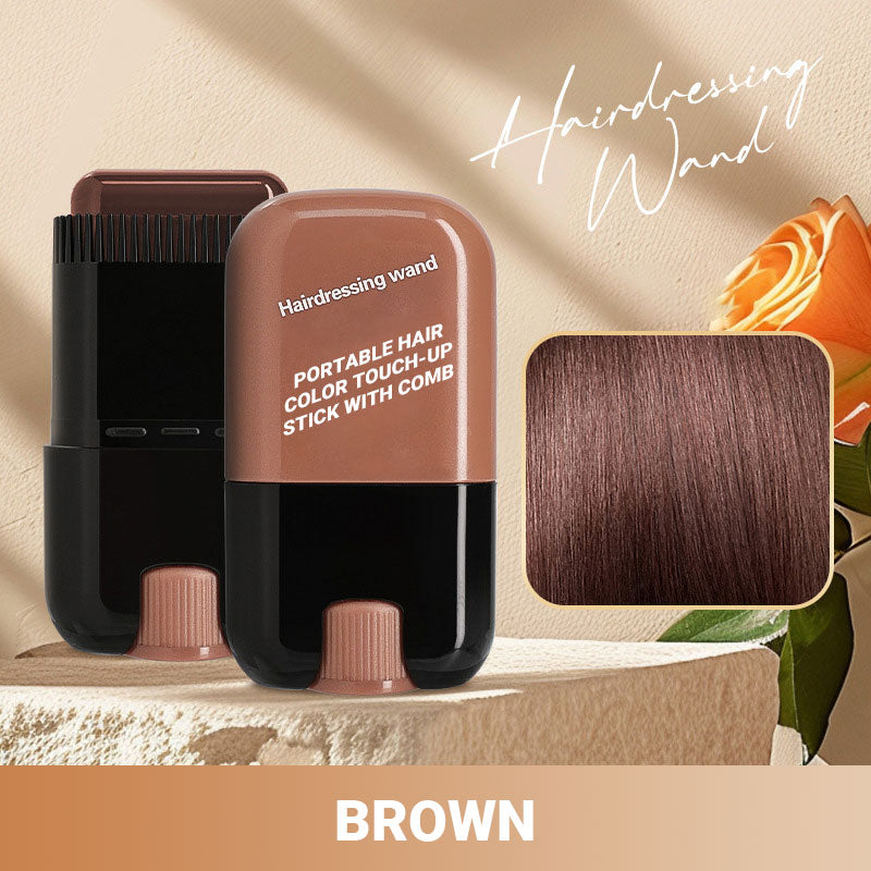 Hair Color Touch-Up Stick with Comb Applicator