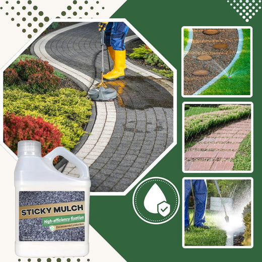 Mulch Glue, Weatherproof Landscape Adhesive for Mulch, Gravel, Wood Chips & Sand, 500g