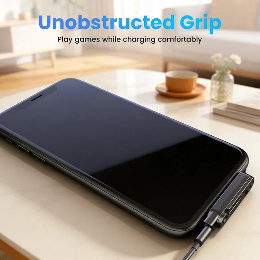 USB C Charging Adapter, 240W Angled USB C Adapter with 360 Degree Folding Phone Stand