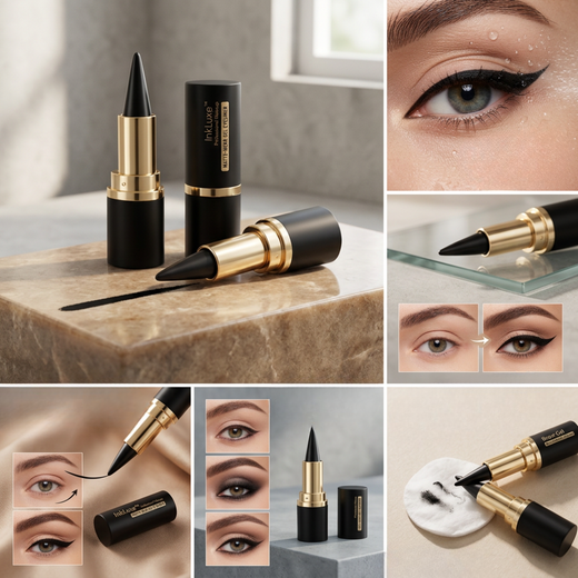 Waterproof Eyeliner, Smudge Proof Creamy Eyeliner for Precise Lines & Bold Wings