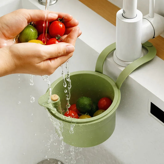 Hanging Dish Drainer with Two-Part Filter System