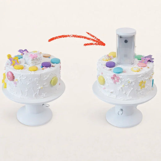 Surprise Cake Stand, Reusable Hidden Gift & Money Holder for Birthday & Wedding Cakes