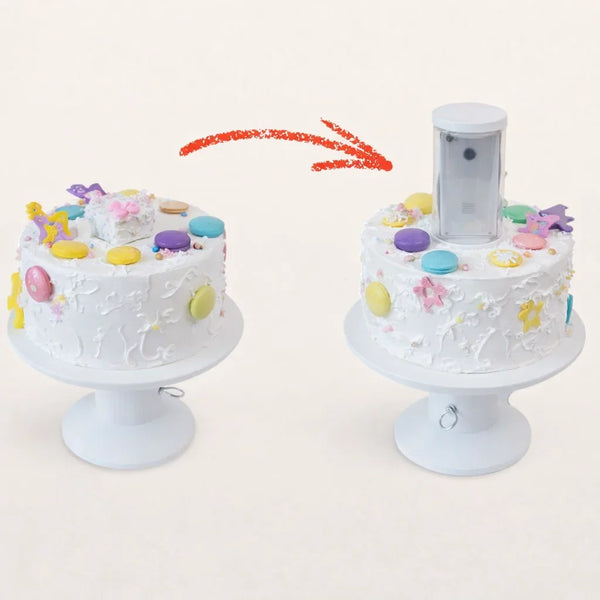 Surprise Cake Stand, Reusable Hidden Gift & Money Holder for Birthday & Wedding Cakes