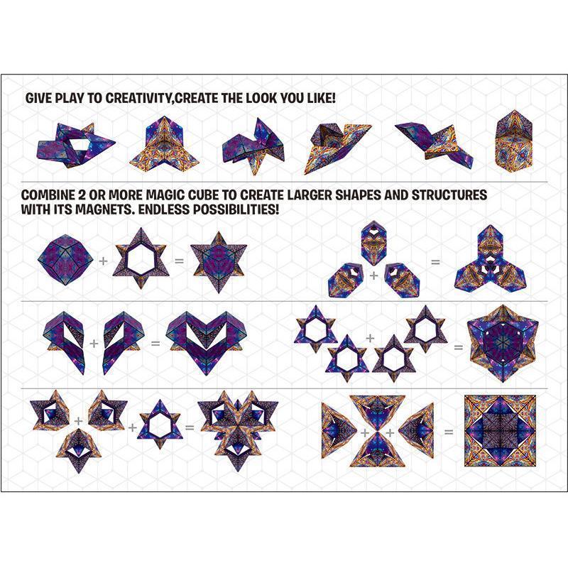 Magnetic Shape-Shifting Puzzle Cube Toy