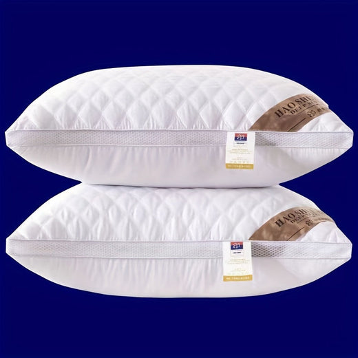 Hotel Pillow, Washable Bed Pillow with Low, Medium or High Loft for Back, Side & Stomach Sleepers