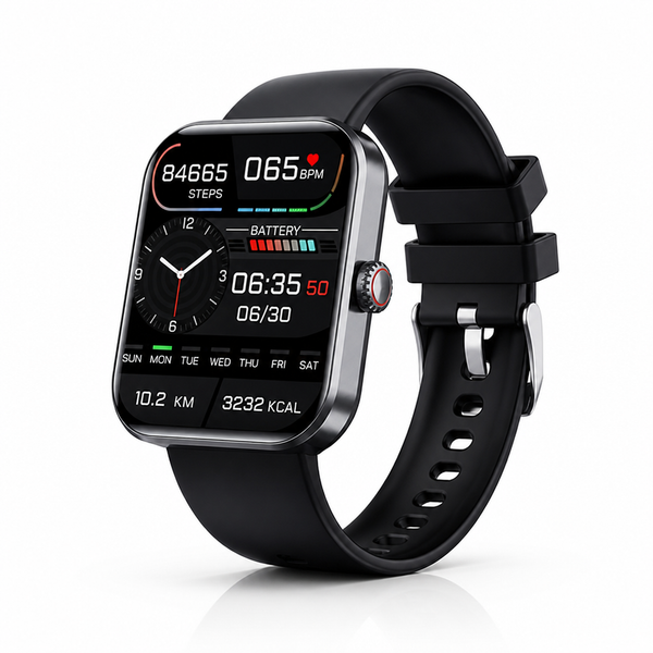 Smart Watch with Glucose Trend Tracking, Heart Rate & Sleep Monitor, 5 Day Battery for iPhone & Android