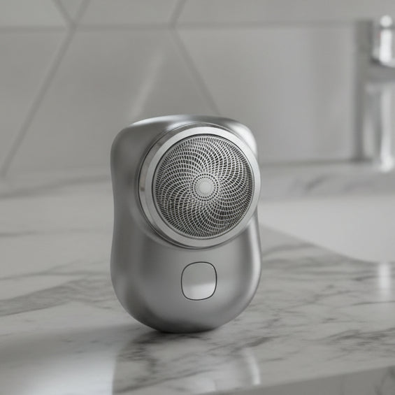 QuickTrim Portable Cordless Shaver image with text 1
