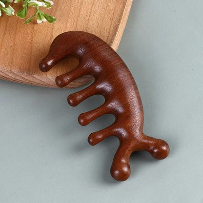 Calmcomb Luxury Sandalwood Massage Comb Antistatic