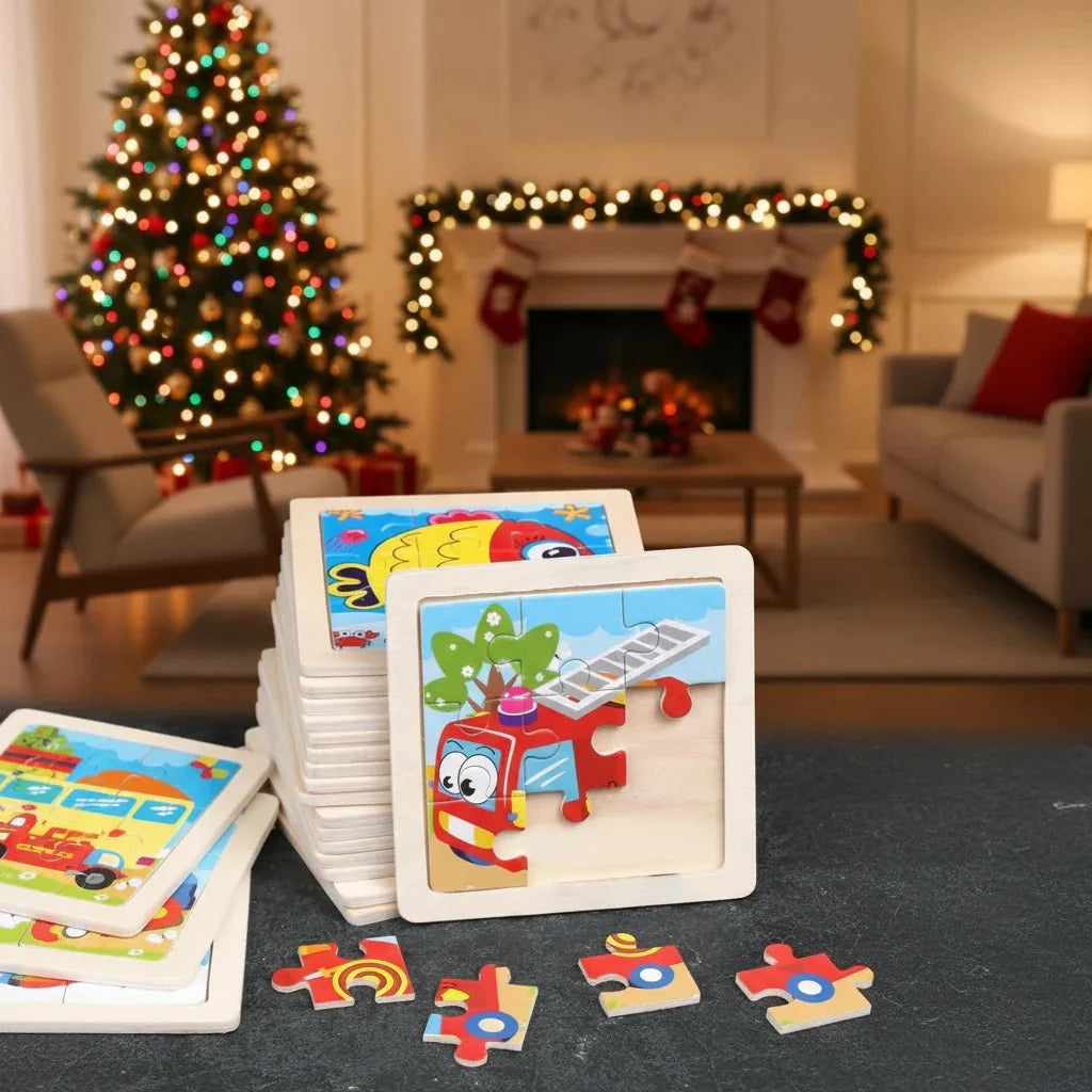 TINYLOGIX Montessori Wooden Puzzle