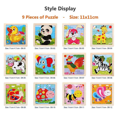 TINYLOGIX Montessori Wooden Puzzle
