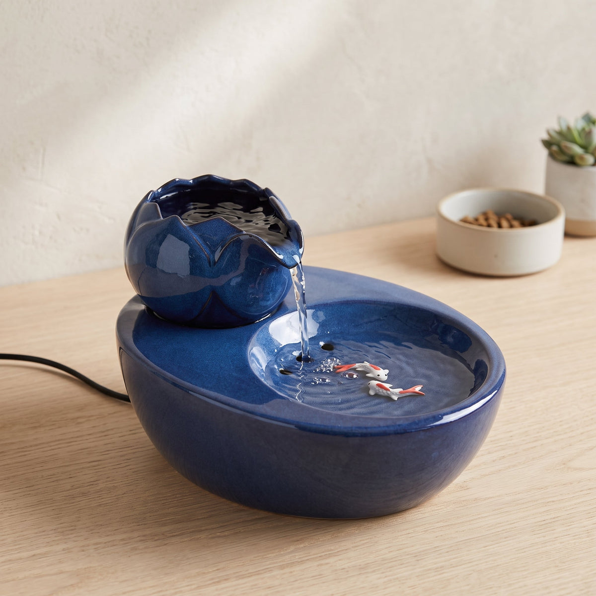 Cat Water Fountain, Ceramic Automatic Pet Water Fountain
