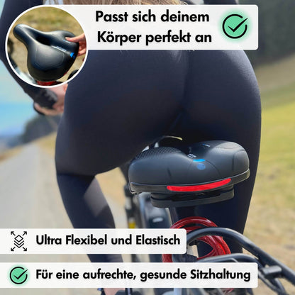 Memory Foam Bike Seat, Pressure-Relieving