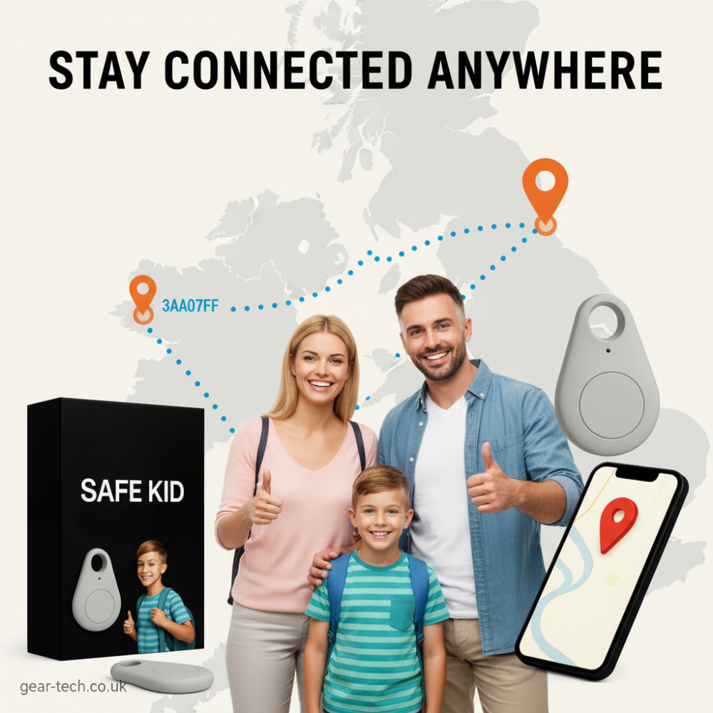Kids GPS Tracker, Waterproof, Real-Time & SOS Alarm