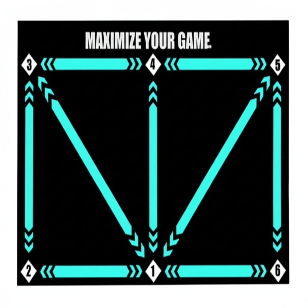 FOOTMASTER Non-slip Soccer Training Mat