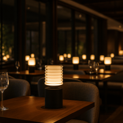 Cordless Table Lamp, Rechargeable LED Touch Lamp for Restaurant & Bedside