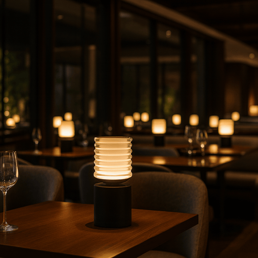 Cordless Table Lamp, Rechargeable LED Touch Lamp for Restaurant & Bedside