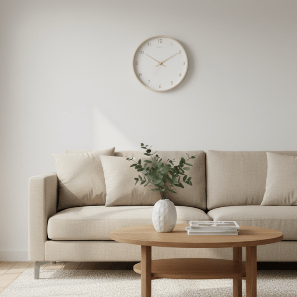 TIMEHAVEN Quiet Wooden Wall Clock