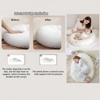 AIRYNEST Ergonomic Baby Lounger Pillow Cotton