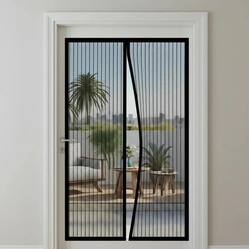 BREEZEMESH Magnetic Hands-Free Door Screen Curtain