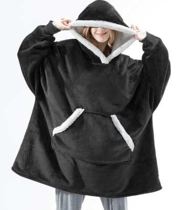 SNUGGOVA Fleece Hoodie Blanket