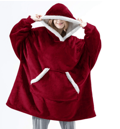 SNUGGOVA Fleece Hoodie Blanket