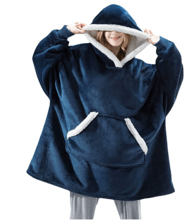 SNUGGOVA Fleece Hoodie Blanket