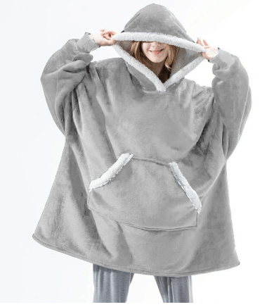SNUGGOVA Fleece Hoodie Blanket