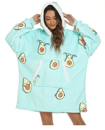 SNUGGOVA Fleece Hoodie Blanket