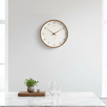 TIMEHAVEN Quiet Wooden Wall Clock