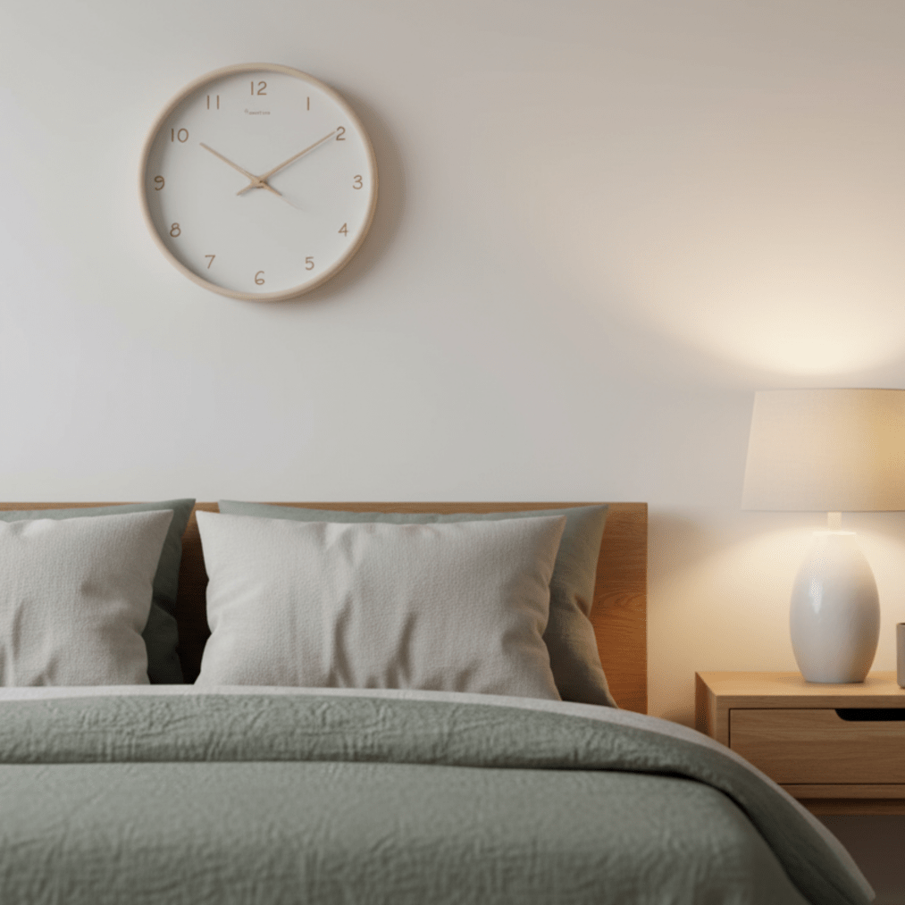 TIMEHAVEN Quiet Wooden Wall Clock