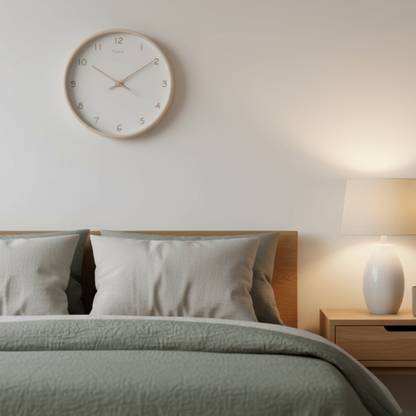 TIMEHAVEN Quiet Wooden Wall Clock