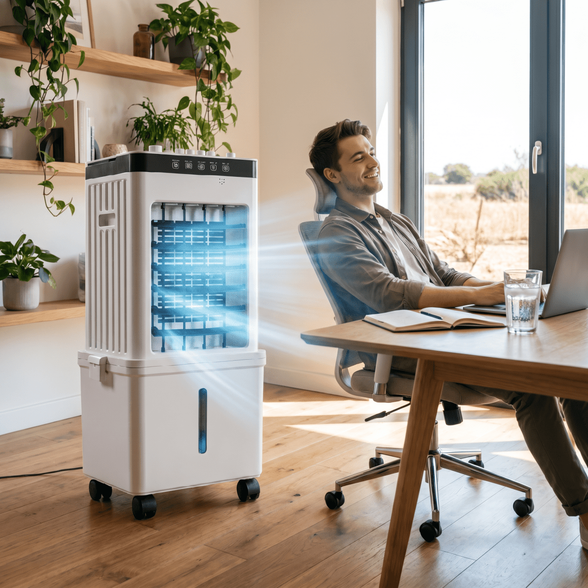 COOLNOVA Mobile Air Cooler Portable Quiet