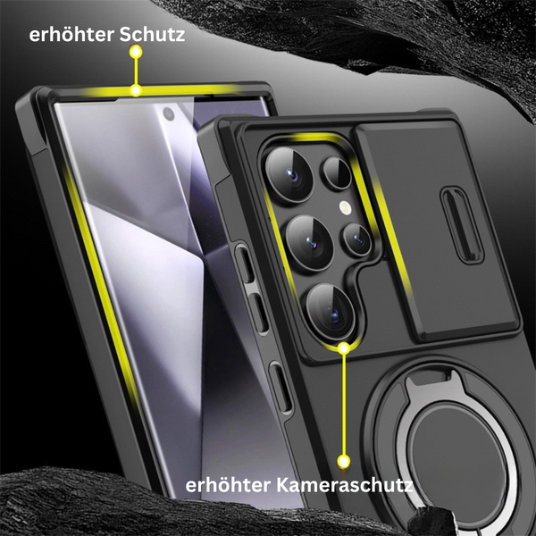 MagSafe Case for Samsung Galaxy S Series, Shockproof Cover with Camera Protection & Ring Holder