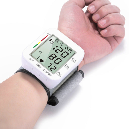 Blood Pressure Monitor, Digital BP Machine with Voice Broadcast Option, Bright LCD & 2 User Memory