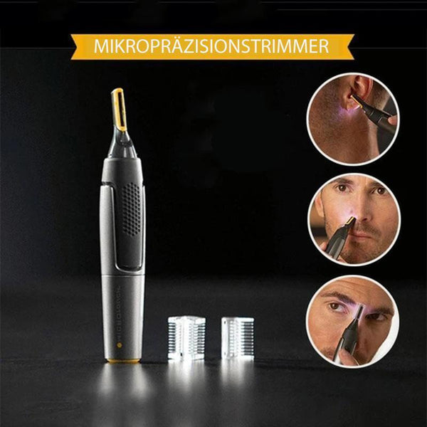Nose Hair Trimmer, Ultra Thin Precision Trimmer with LED Light for Nose, Ears & Eyebrows