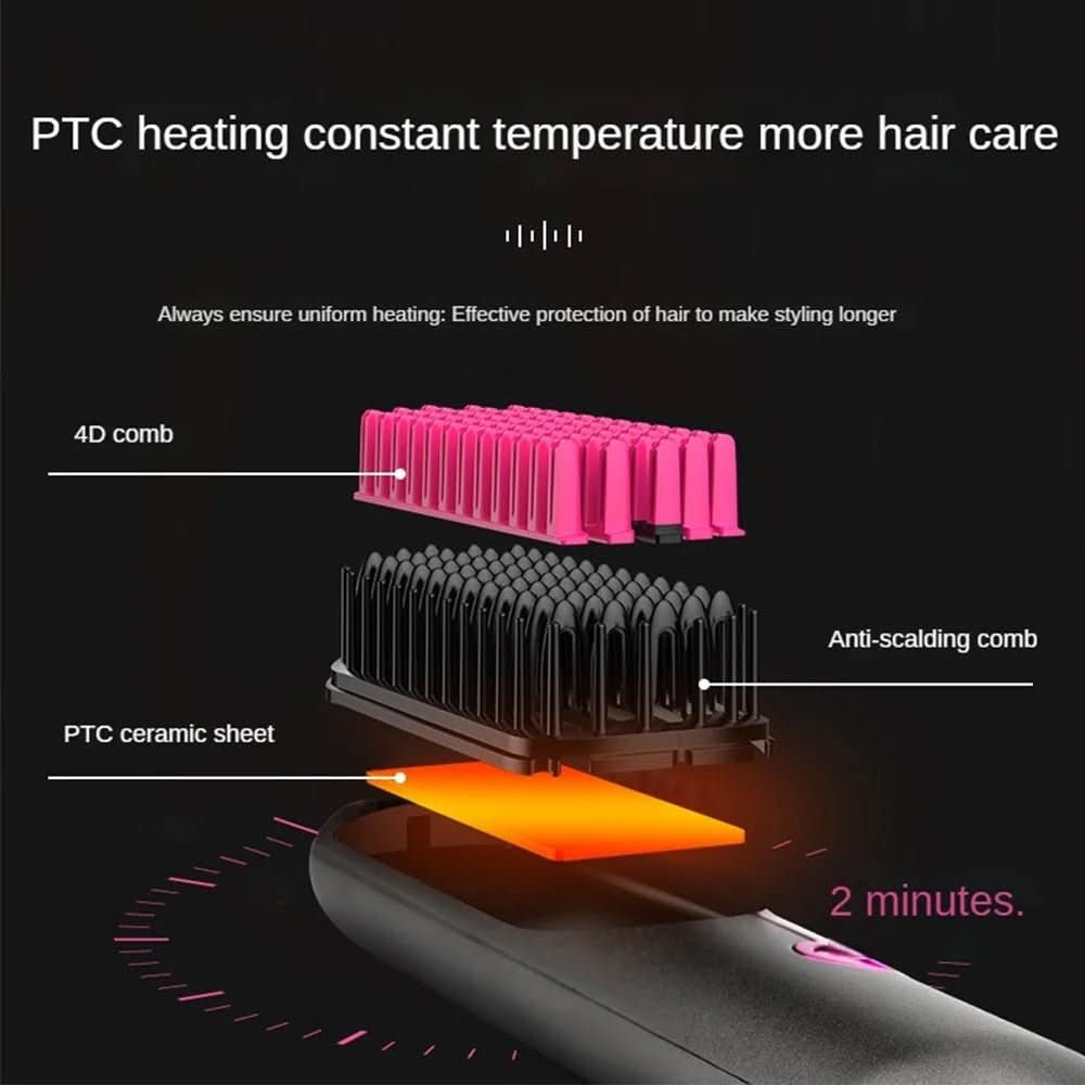 Tima Styler Cordless Straightening Brush Styler