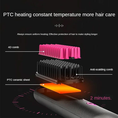 Tima Styler Cordless Straightening Brush Styler