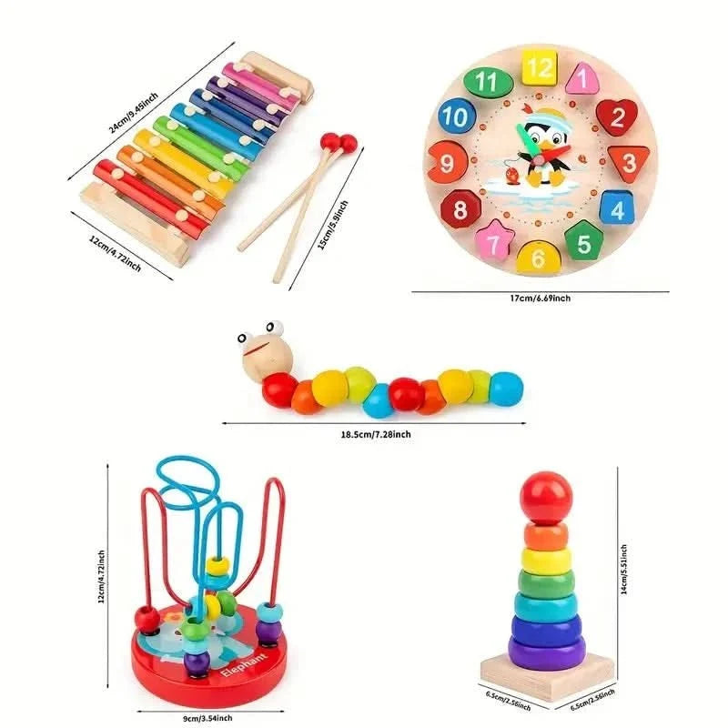 EDUQUEST 5-in-1 Montessori Set Creative Learning