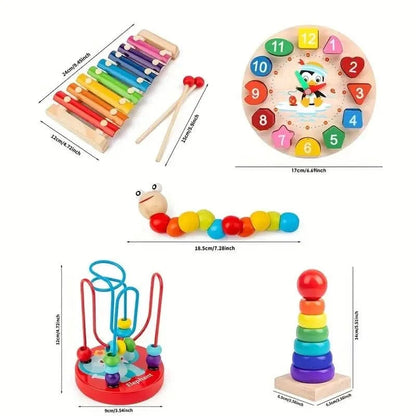 EDUQUEST 5-in-1 Montessori Set Creative Learning