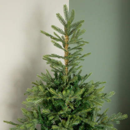 Artificial Christmas Tree 7ft, Real Look Green Fir Tree with 2326 Tips