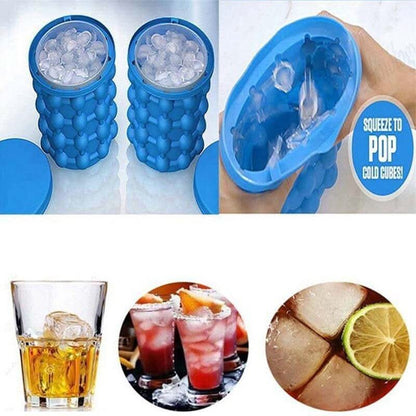 IceCube Maker 2-in-1 Silicone Ice Cube Tray