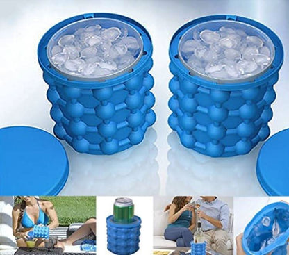 IceCube Maker 2-in-1 Silicone Ice Cube Tray