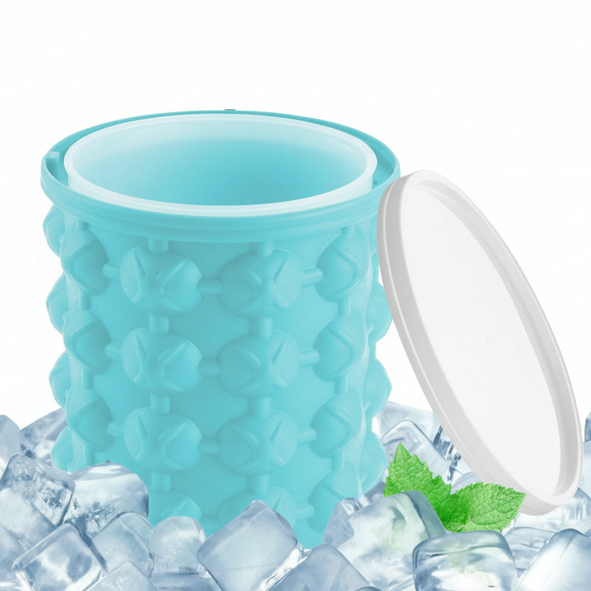 IceCube Maker 2-in-1 Silicone Ice Cube Tray