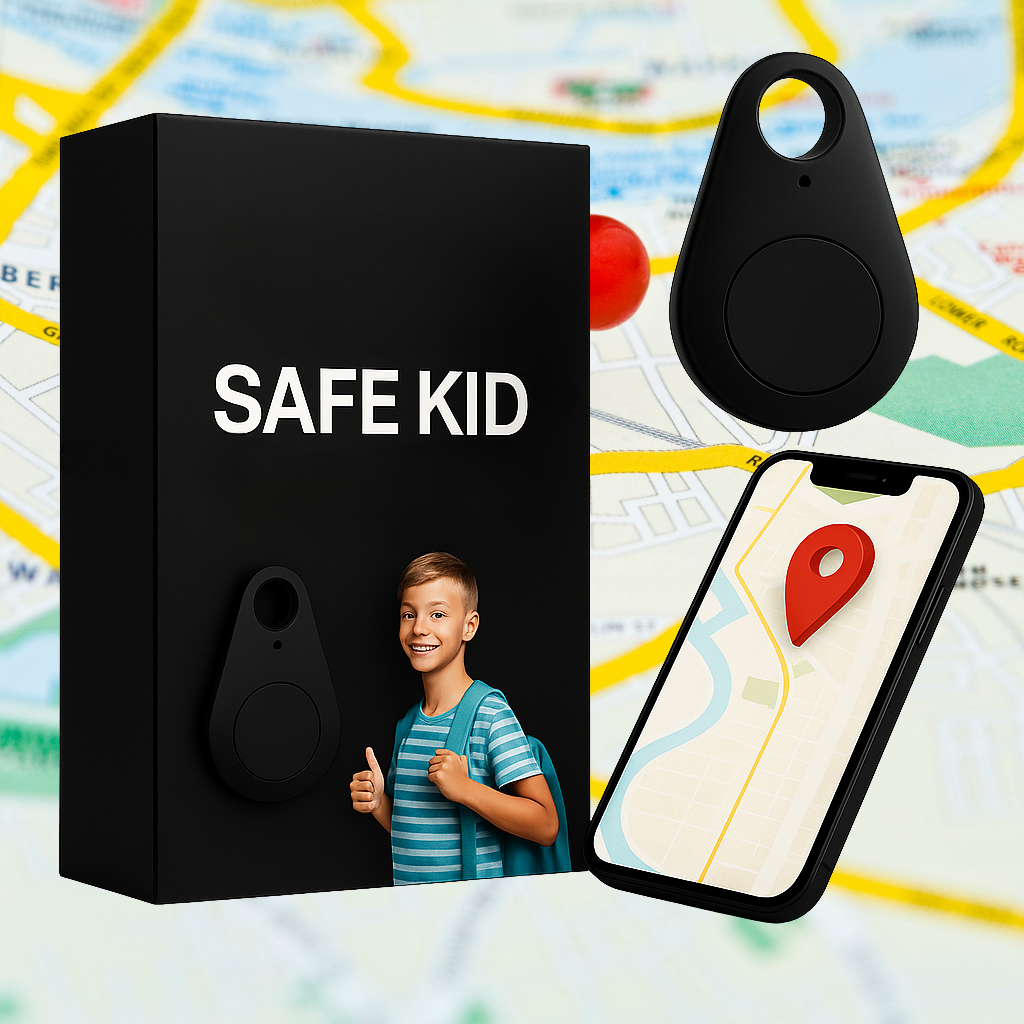Kids GPS Tracker, Waterproof, Real-Time & SOS Alarm