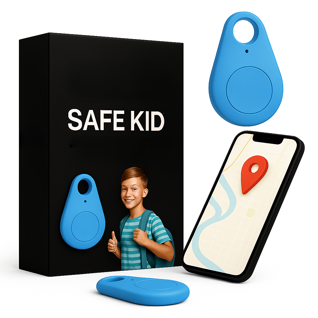 Kids GPS Tracker, Waterproof, Real-Time & SOS Alarm