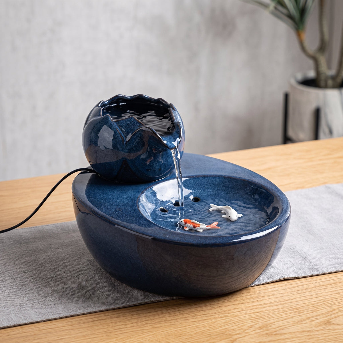Cat Water Fountain, Ceramic Automatic Pet Water Fountain