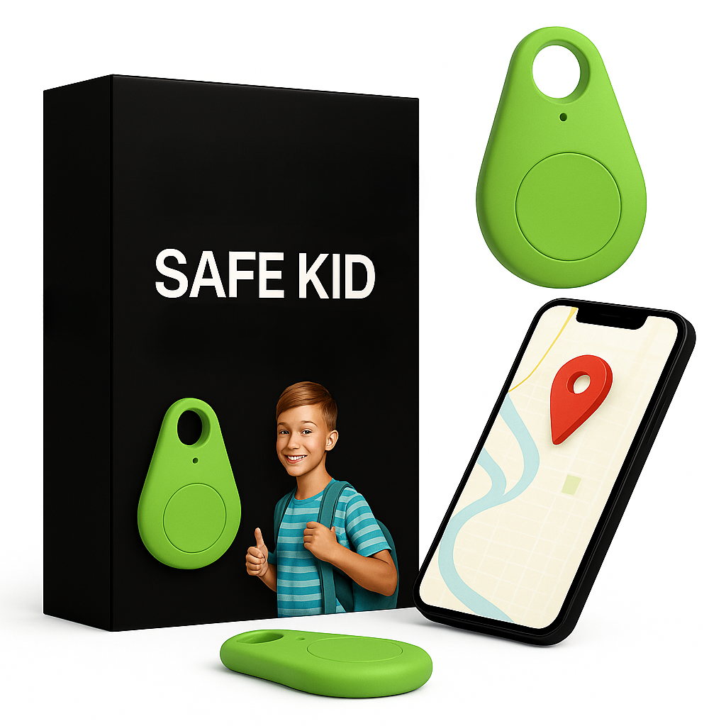 Kids GPS Tracker, Waterproof, Real-Time & SOS Alarm